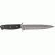 Entrek Close Combat Fixed Blade Knife, 7in, Double Edge Dagger Blade, Black Micarta Handle EN27