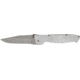 Entrek Counter Strike Folder Folding Knife, 4.375in, Matte Clip Blade, Silver Aluminum Matte Finish Handle EN26
