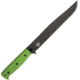 Entrek Headhunter Fixed Blade Knife, 9.75in, 440C Steel, Standard Edge, Black, Green, G10 Handle EN42
