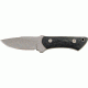 Entrek Lynx Neck Knife Fixed Blade Knife, 2.625in, Stainless Blade, Black Canvas Micarta Handle EN8