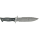 Entrek Merc Fixed Blade Knife,Double Edge Blade, Black Canvas Micarta Handle EN18
