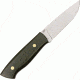 Enzo Trapper 95 Fixed Blade Knife, 3.75in, Satin D2 Tool Steel Blade, Green Canvas Micarta Handle BRI2015