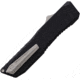 EOS Auto Harpoon OTF Automatic Folding Knife, 3.75in, MagnaCut Steel, Satin Dagger Blade, Black DLC Aluminum Handle, AUTO BLACK AND SATIN DAGGER