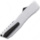 EOS Harpoon OTF Automatic Folding Knife, 3.75in, CPM 20CV, Sheepsfoot, Aluminum Handle, White, AUTO STORMTROPPER BLACK RAZOR