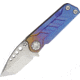 EOS Prawn Folder Anodized Folding Knife, 2in Stonewash SS Tanto Blade, Anodized Titanium Handle, EOS023