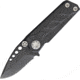 EOS Prawn Folder DLC Spear Folding Knife, 2in Black Dlc Coated SS Spear Point Blade, Black Dlc Coated Titanium Handle, EOS026