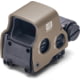 EOTech HWS EXPS2 Holographic Red Dot Sight, 1 Dot Reticle, Black w/ Tan Hood, EXPS2-0B/T