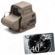 EOTech HWS EXPS 3 Circle Red Dot Sight, 1 Dot Reticle, w/ OpticsPlanet.com Email Gift Certificate - 40, Tan, EXPS3-0TAN-KIT4