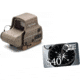 EOTech HWS EXPS 3 Circle Red Dot Sight, 2 Dot Reticle, w/ OpticsPlanet.com Email Gift Certificate - 40, Tan, EXPS3-2TAN-KIT2