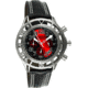Equipe Eqb101 Mustang Boss 302 Mens Watch - Silver Case, Black Dial w/ Red Stripe