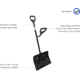 Ergiesystems 18in Two-Handed Ergonomic Snow Shovel, Black SNW101