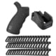 ERGO AR-15 Furniture Kit - Grip, MagWell Grip and Rail Covers, Black, 6400-BK