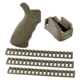 ERGO AR-15 Furniture Kit - Grip, MagWell Grip and Rail Covers, OD Green, 6400-OD