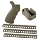 ERGO AR-15 Furniture Kit - Grip, MagWell Grip and Rail Covers, OD Green, 6400-OD