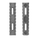 Ergo Grip 10 Slot 4in x .400 Ultra Lite Aluminum Rail w/ 1.10-2.10in Hole Spacing, Black 4761