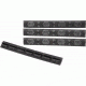 ERGO 7-Slot KeyMod Wedgelok Rail Cover, 4 Pack, American Flag, Black, 4330-4PK-FLAG-BK
