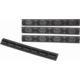 ERGO 7-Slot KeyMod Wedgelok Rail Cover, 4 Pack, American Flag, Black, 4330-4PK-FLAG-BK