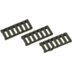 ERGO 7-Slot Low-Pro Ladder Rail Cover, 3 Pack, OD Green, 4378-3PK-OD