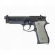 ERGO Beretta 92/M9 Hard Rubber Grip, Dark Earth, 4540-DE