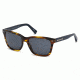Ermenegildo Zegna EZ0002 Sunglasses - Dark Brown Frame Color, Blue Lens Color