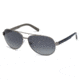 Ermenegildo Zegna EZ0004 Sunglasses - Shiny Gunmetal Frame Color, Smoke Lens Color