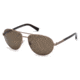 Ermenegildo Zegna EZ0011 Sunglasses - Shiny Light Bronze Frame Color, Roviex Polarized Lens Color
