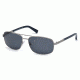 Ermenegildo Zegna EZ0012 Sunglasses - Shiny Dark Ruthenium Frame Color
