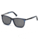 Ermenegildo Zegna EZ0023 Sunglasses - Blue Frame Color, Smoke Lens Color