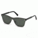 Ermenegildo Zegna EZ0025 Sunglasses - Shiny Dark Green Frame Color, Green Lens Color