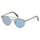 Ermenegildo Zegna EZ0026 Sunglasses - Matte Light Ruthenium Frame Color, Blue Lens Color