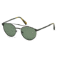 Ermenegildo Zegna EZ0026 Sunglasses - Shiny Gun Metal Frame Color, Green Lens Color