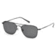 Ermenegildo Zegna EZ0032 Sunglasses - Shiny Gunmetal Frame Color, Smoke Lens Color