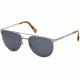 Ermenegildo Zegna EZ0040 Sunglasses - Shiny Light Ruthenium Frame Color