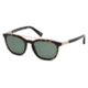 Ermenegildo Zegna EZ0044 Sunglasses - Dark Havana Frame Color, Green Polarized Lens Color