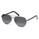 Ermenegildo Zegna EZ0066 Sunglasses - Shiny Gunmetal Frame Color, Smoke Lens Color