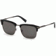 Ermenegildo Zegna EZ0092 Sunglasses - Shiny Black Frame Color, Green Lens Color