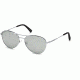 Ermenegildo Zegna EZ0098 Sunglasses - Shiny Rhodium Frame Color, Smoke Mirror Lens Color