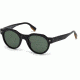 Ermenegildo Zegna EZ0102 Sunglasses - Shiny Black Frame Color, Green Lens Color