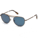 Ermenegildo Zegna EZ0103 Sunglasses - Matte Light Bronze Frame Color, Blue Lens Color