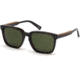 Ermenegildo Zegna EZ0119 Sunglasses - Dark Havana Frame Color, Green Lens Color