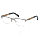 Ermenegildo Zegna EZ5014 Eyeglass Frames - Shiny Light Ruthenium Frame Color