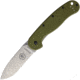 Esee Avispa Framelock SK5 OD Folding Knife, 3.5 stonewash finish SK5 carbon steel blade, OD green textured polymer handle with stonewash fi, BRK1303OD SK5 BLADE OD GREEN H