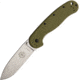 Esee Avispa Stonewash Folding Knife,3.5in,AUS-8 Steel,Drop Point,Stonewash,OD Green,Synthetic Handle BRK1301OD