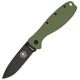 ESEE BRK Zancudo Framelock Folding Knife,3in,AUS-8A stainless blade,Od Green Glass/Black Filled Nylon Front Handle BRKR1ODB