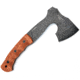 Esee Gibson Axe, 10.5in Overall, 3in Black Stonewash 1095Hc Steel Axe Head With 4.5in Cutting Edge, Brown Finger Grooved Micarta Handle, Brown Leather Sheath, Brown, GIBSON AXE