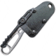Esee Imlay Rescue Folding Knife, 2.25in Stonewash Partially Serrated 440C SS Blade, One-Piece Construction, Finger Ring, Sheath Includes Retention Strap, Black Nylon Sheath, IMLAY