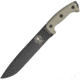 Esee Junglas Tactical Fixed Blade Knife, 10.5in, 1095 Carbon Steel, Canvas Micarta Handle ESJUNGLASTG