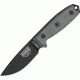 Esee Mdl 3 Stnd Edge Fxd Knife, 3.75in, Carbon Steel Stnd Edge Blde, Black Micarta Hdl,Pommel ES3PB