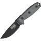 Esee Mdl 3 Stnd Edge Fxd Knife, 3.75in, Carbon Steel Stnd Edge Blde, Black Micarta Hdl,Pommel ES3PB