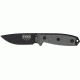 Esee Mdl 3 Stnd Edge Fxd Knife, 3.75in, Stnd Edge, Black Linen Micarta Hdl RC3P